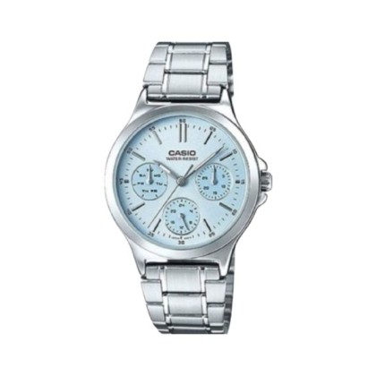 Casio General LTP-V300D-2A Silver Stainless Steel Band Women Watch
